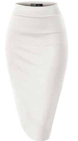 white pencil skirt