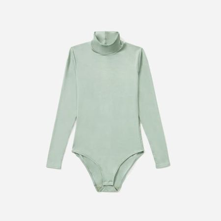 Women’s Luster Mockneck Bodysuit | Everlane mint
