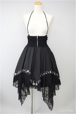 Ozz oneste / rose embroidery 2WAY skirt - closet child online shop