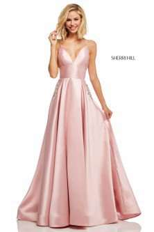 sherri hill rose colored satin dress - Google Search