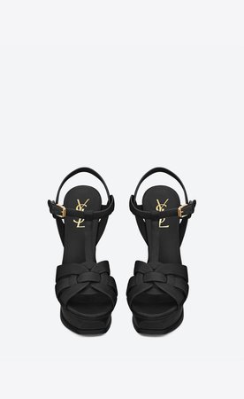 Saint Laurent Tribute Sandals In Smooth Leather | YSL.com