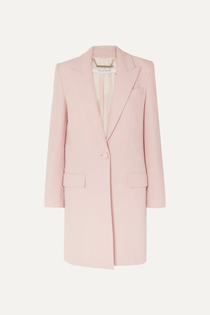 Pink Wool-crepe coat | Givenchy | NET-A-PORTER