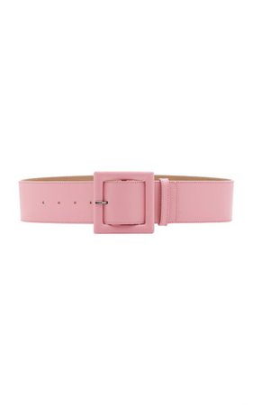 Square Buckle Leather Belt By Carolina Herrera | Moda Operandi