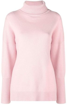 pink sweater turtleneck