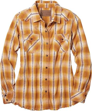 Amazon.com: Legendary Whitetails Women's Standard All American Western Shirt, Golden Wheat Plaid, Small : Clothing, Shoes & Jewelry