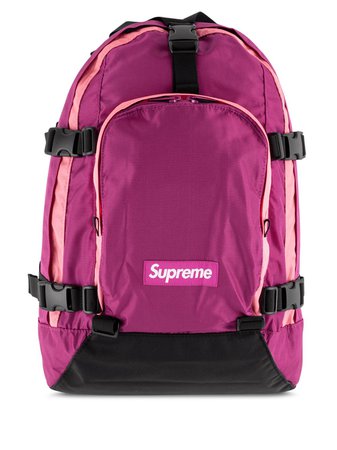 Supreme Logo Print Backpack | Farfetch.com