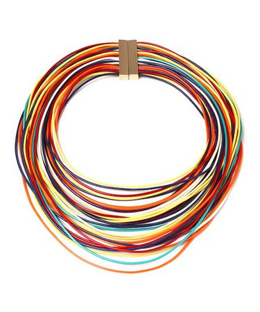 Amrita Singh Rainbow & Goldtone Layered Cord Necklace | Zulily