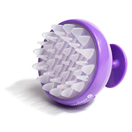 Amazon.com: Vitagoods Scalp Massaging Shampoo Brush - Handheld Vibrating Massager, Water-Resistant Device - Purple: Beauty