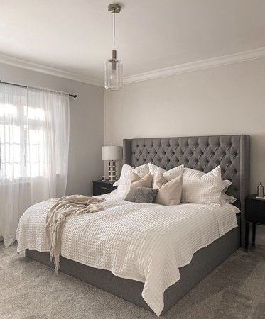 Cute Grey Bedroom