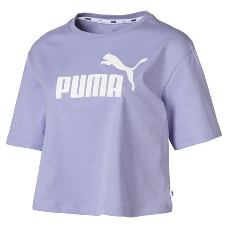 Women's Cropped Logo T-Shirt | Sweet Lavender | PUMA Apparel | PUMA United States