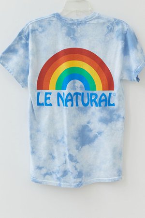 Le Natural UO Exclusive Rainbow Tie-Dye Tee | Urban Outfitters