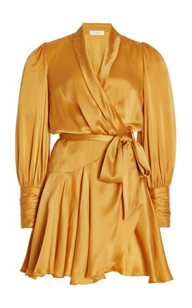Range Silk Mini Wrap Dress By Zimmermann | Moda Operandi