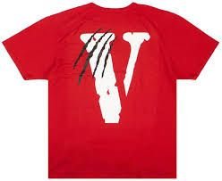 red drip t shirt V
