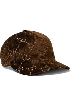 Gucci | Metallic velvet-jacquard baseball cap | NET-A-PORTER.COM