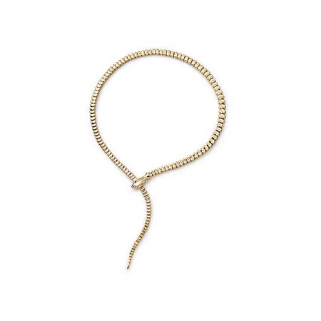 Elsa Peretti™ Snake necklace in 18k gold. | Tiffany & Co.