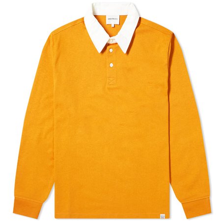 Norse Projects Ruben Rugby Shirt Cadmium Orange | END.