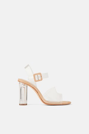 HIGH HEELED VINYL SANDALS - SHOES-WOMAN-NEW COLLECTION | ZARA United States