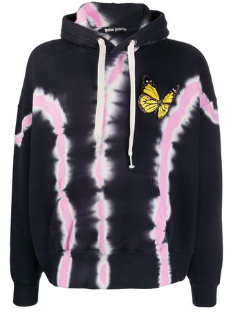 Palm Angels Tie-Dye Butterfly Print Hoodie Ss20 | Farfetch.com