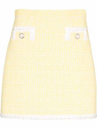 Alessandra Rich bouclé-tweed Mini Skirt - Farfetch