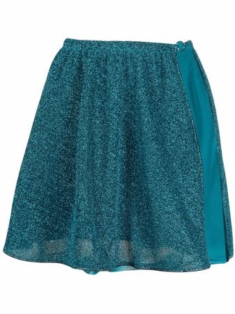 Oséree Lurex metallic mini skirt - FARFETCH