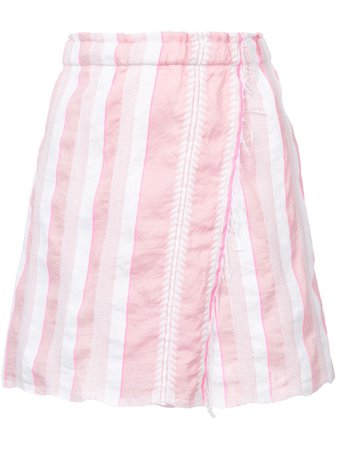 Lemlem Striped Mini Skirt S1890 Pink | Farfetch