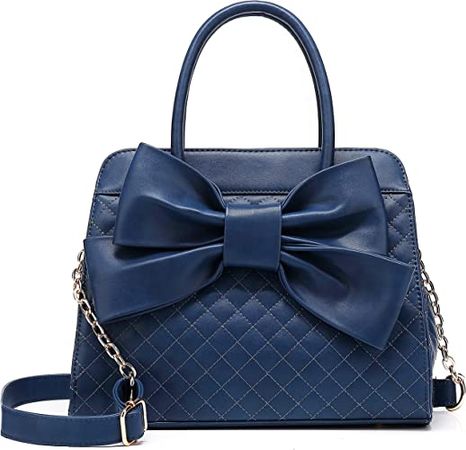 Amazon.com: Scarleton Handbags for Women, Purses for Women, Purse with Bow, Satchel Handbags for Women, Satchel Bag for Women, H104819N - Blue : Clothing, Shoes & Jewelry