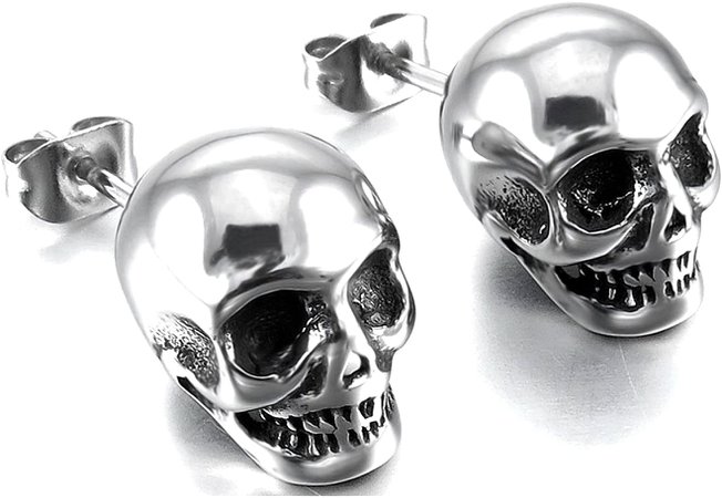 skull earrings - Google Search