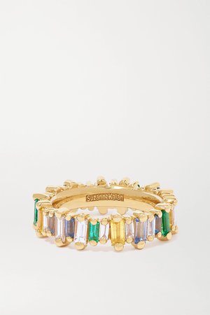 Gold 18-karat gold multi-stone ring | Suzanne Kalan | NET-A-PORTER
