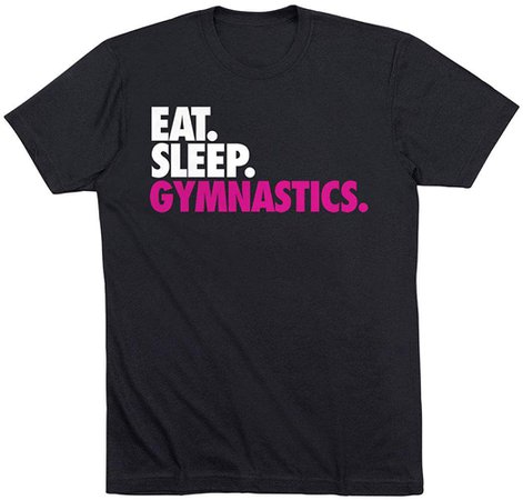 Eat. Sleep. Gymnastics. T-Shirt | Gymnastics Tees by ChalkTalk Sports | Royal | Adult Small at Amazon Women’s Clothing store