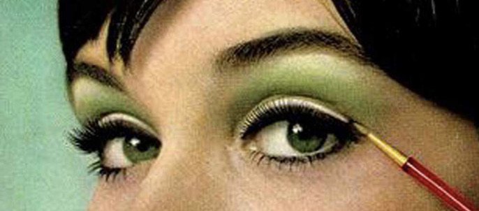 70s green makeup