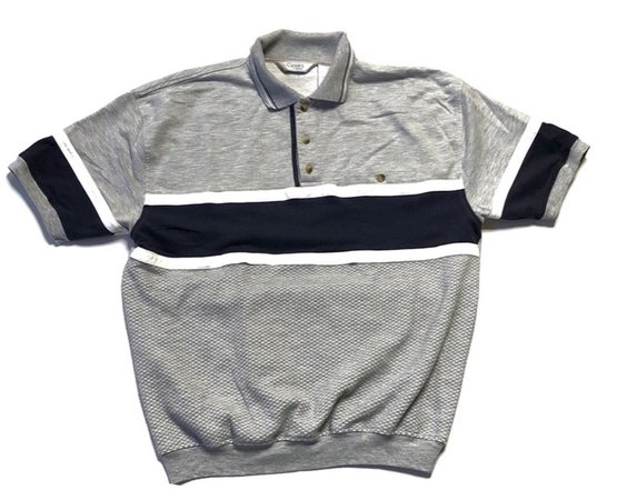 vintage grey polo shirt