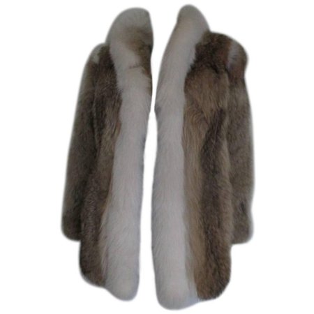 Anderson's Furs Vintage coyote fur coat For Sale at 1stdibs