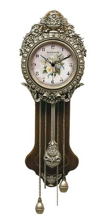 Provencal Primrose Pendulum Wall Clock: Home & Kitchen