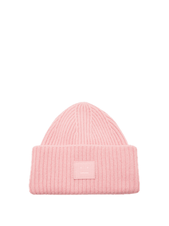 ACNE STUDIOS Pansy rib-knitted wool beanie hat