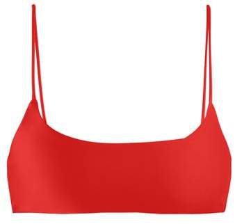 Muse Scoop Neck Bikini Top - Womens - Red
