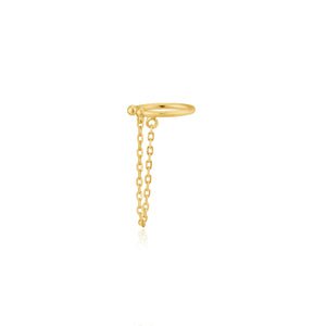 gold ear cuff with chain - Google Search
