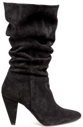 Suede boots - Black
