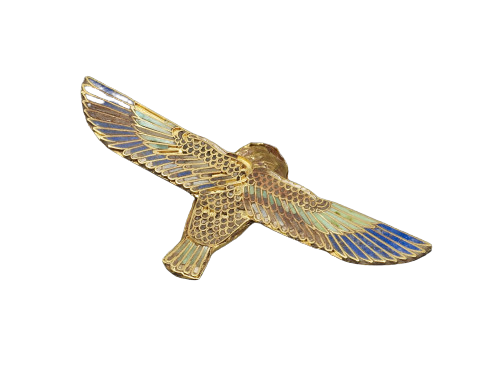 3rd century BC, Egyptian gold and stone inlaid “Ba” bird from The Walters Art Museum