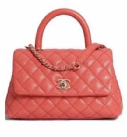 coral vintage Chanel purse