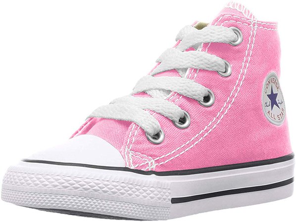 Amazon.com | Converse Kids' Chuck Taylor All Star Canvas High Top Sneaker, Pink, 10 M US Toddler | Sneakers