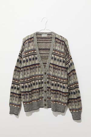 Urban Renewal Vintage Patterned Oversized Cardigan | Urban Outfitters