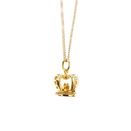 Gold Vermeil Frog Prince Charm Necklace