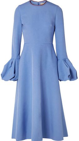 Aylin Crepe Midi Dress - Blue