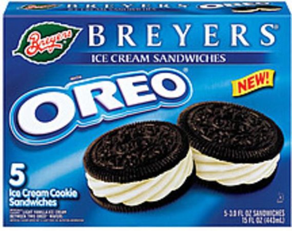 Breyers Oreo® Cookie 3 Oz Co-Brands - 5, Nutrition Information | Innit