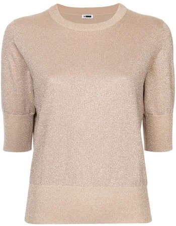 three-quarter sleeves knitted blouse
