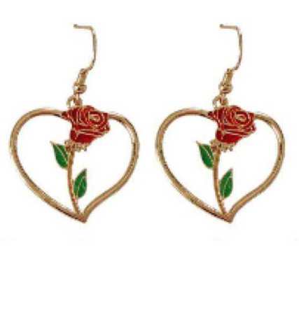 rose earrings