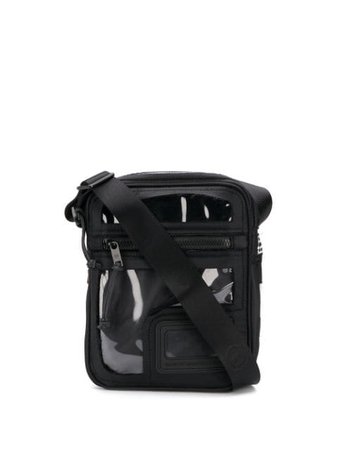 Maison Margiela Clear Panel Messenger Bag S35WG0153P2625 Black | Farfetch