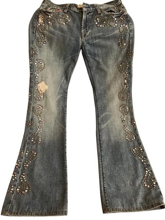 7 for all mankind rhinestone jeans