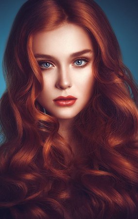 painting of woman with red hair - Google Search
