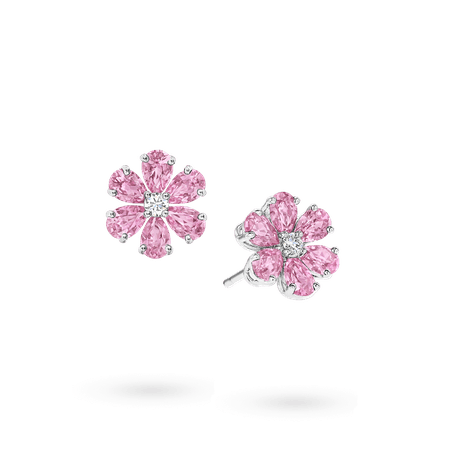 Forget-Me-Not by Harry Winston Forget-Me-Not Pink Sapphire and Diamond Earrings